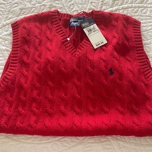 Polo by Ralph Lauren red sweater vest